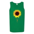 thumbnail image 2 of Sunflower Christian Faith Cross Inspirational/Christian Mens Graphic Tank Top, Kelly, Medium, 2 of 3