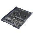 thumbnail image 4 of Carcasa para Tarjeta Adaptadora SSD M.2 NGFF y MSATA A SATA3.0 de 6 Gbps y 2,5 Pulgadas con Zócalo Compatible con SSD M.2 SATA SSD MSATA SSD, 4 of 9