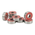 thumbnail image 2 of ABEC 9 Roulements, Acier au Carbone Haute Dureté 608RS Roulements à Billes Haute Précision Performance Stable pour Patins à Roulettes Rouge, 2 of 8