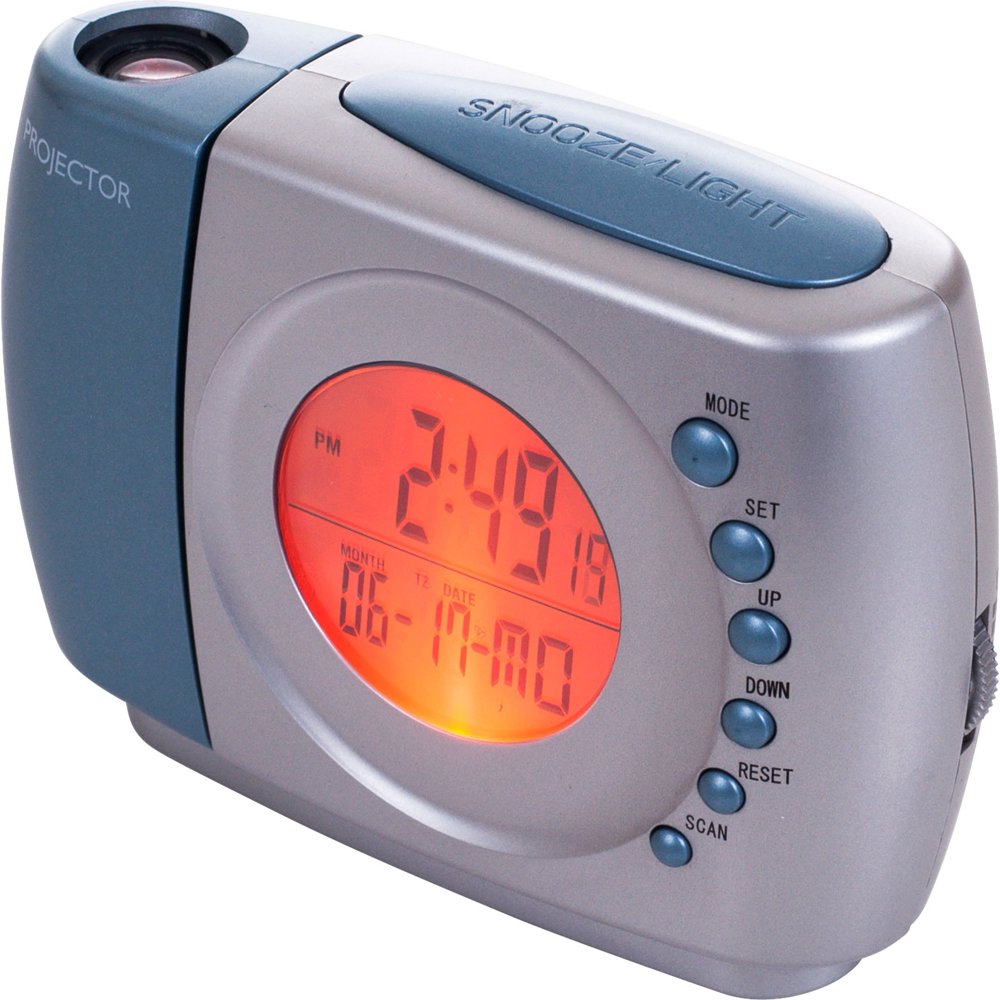 Projection Alarm Clock with FM Radio