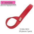 thumbnail image 4 of 10 Pcs/ensemble Mèches Multicolores à Clipser Extensions de Cheveux Postiche Cheveux Longs Raides Arc-en-Ciel, 4 of 6