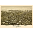 thumbnail image 2 of Fowler 32x24 Black Ornate Wood Framed with Double Matting Museum Art Print Titled - Turtle Creek Pennsylvania - Fowler 1897, 2 of 4
