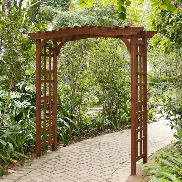 Coral Coast Halstead Wood Garden Arbor - Walmart.com 