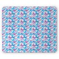 thumbnail image 1 of Floral Mouse Pad, Abstract Simple Blossoms Springtime Inspired Illustration Print, Rectangle Non-Slip Rubber Mousepad, Blue Violet, by Ambesonne, 1 of 2