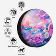 thumbnail image 4 of Bulles Volantes Abstraites Motif Coloré Polyester Roue de Rechange Universelle pour Remorque RV SUV Camion Campeur, 4 of 5