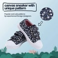 thumbnail image 6 of Kushyshoo Kids Navy Flower Casual Canvas Shoe Size 7 (Todder Girl), 6 of 8