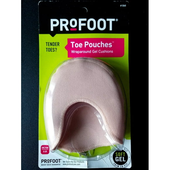 Profoot Toe Pouch Cushions, Women's 6-10, 1 Pair (Pack of 3)