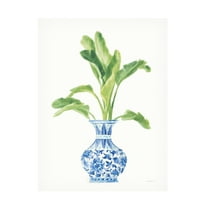 Trademark Fine Art 'Palm Chinoiserie White I' Canvas Art by Danhui Nai