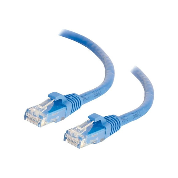 C2G 25ft Cat6 Snagless Unshielded (UTP) Ethernet Network Patch Cable - Blue - Patch cable - RJ-45 (M) to RJ-45 (M) - 25 ft - CAT 6 - molded, snagless - blue