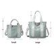 thumbnail image 2 of Bolso de mano pequeño con cremallera, bolso de mano para mujer, bolso cruzado de lona, bolso de hombro, bolso tipo cartera, bolso tipo mensajero 2024, 2 of 5