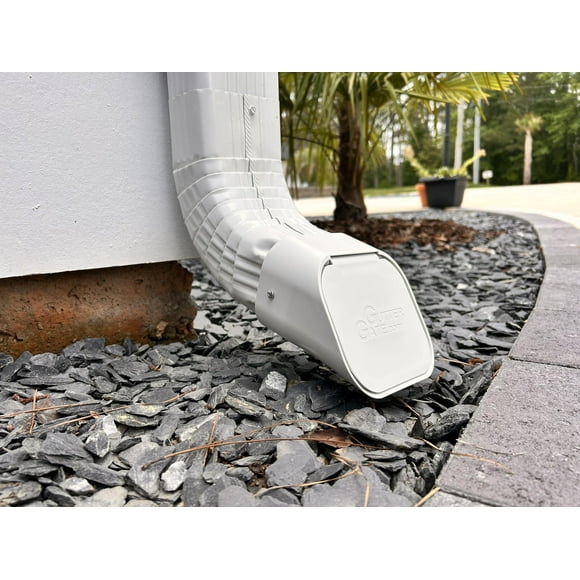 Caño GutterGate GutterGate de 2 x 3 pulgadas, tipo A, blanco