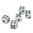 thumbnail image 2 of Rustik White Dice 5pcs, 2 of 3