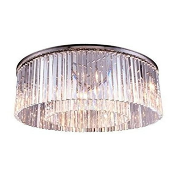 Elegant Lighting Sydney 44" 10 Light Royal Crystal Flush Mount
