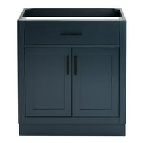 Ariel Hepburn 30 In. Single Sink Base Cabinet In Midnight Blue