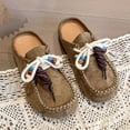 thumbnail image 6 of HomeDM Women's Loafer Shoes Cute Closed Round Toe Comfortable Slip On Casual Flat Walking Shoes, Khaki Size 8.5, 6 of 9