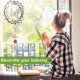 thumbnail image 1 of 5Pcs Spiral Wind Chimes Crystal Ball Wind Spinner Pendants Rotating Hook Wind Chime Tail for Home Garden Yard Decoration, 1 of 5