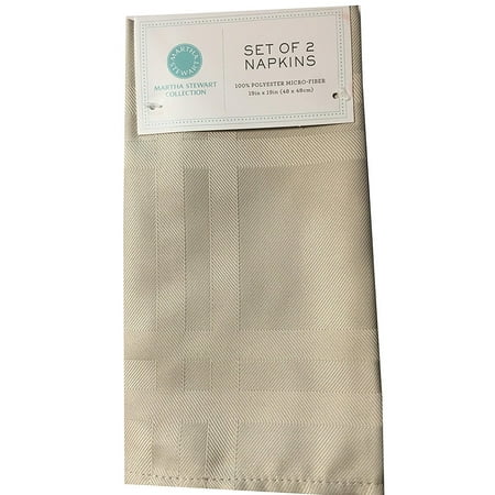 Martha Stewart Napkin - Martha Stewart Table Linens, Skylight Plaid Set of 2 Napkins