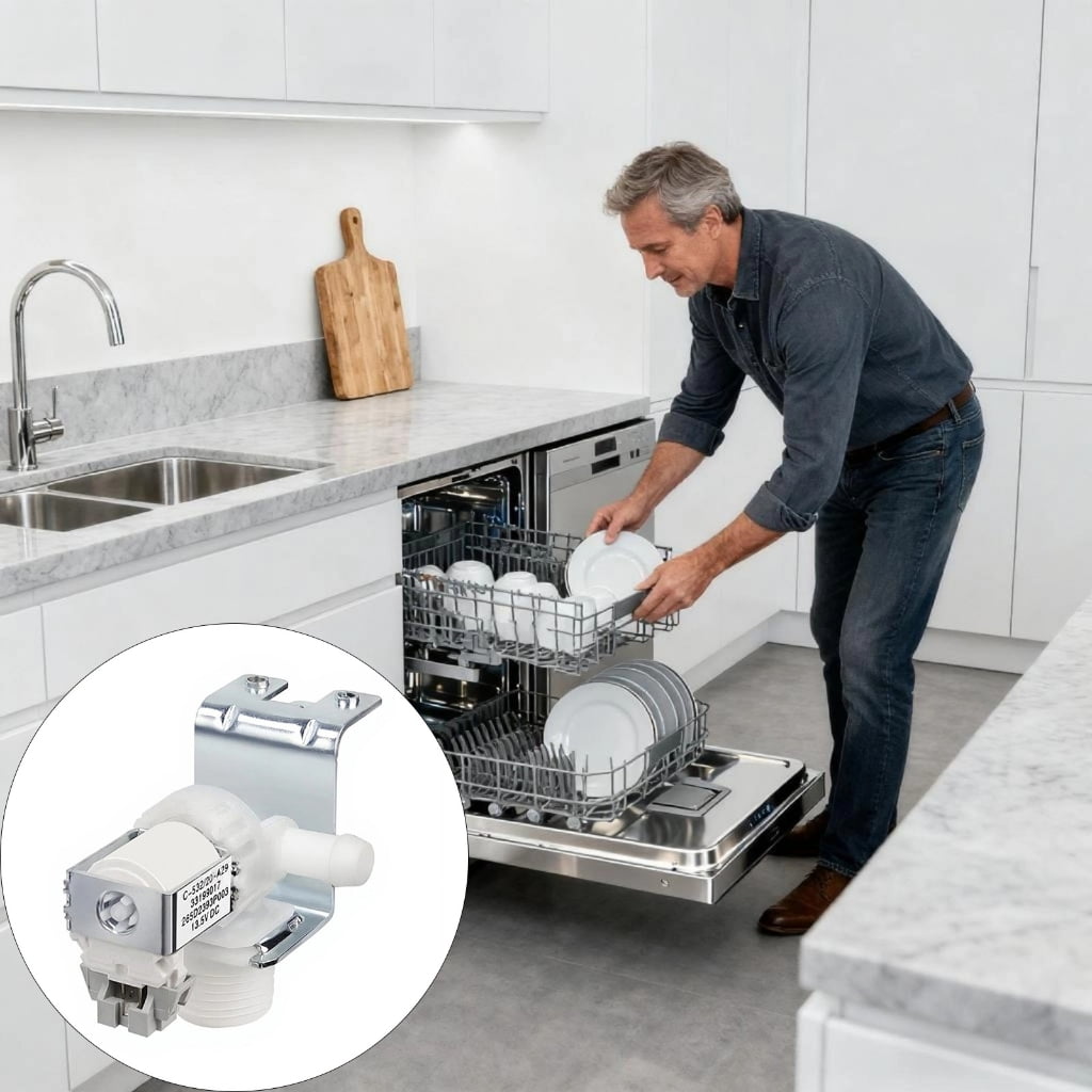 Multiple Model Dishwasher Water Gate Replacement Part Accommodates Various DW80 Series Entities Bother Complimentary Maintenance Answer