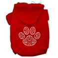 thumbnail image 6 of Pet, Dog  Cat Hoodie Screen Printed, "Henna Paw", 6 of 10