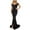 Black Womens Summer Dress, variant on USSUMA Beach Dresses for Women Casual Summer,Women's Formal Evening Maxi Dress Elegant V Neck Backless Off Shoulder Pleated High Split Gown Cocktail Party Long Dress