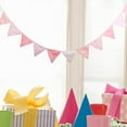 thumbnail image 3 of FESTFENDS 1Set Triangle Pennant Banner Pink Floral for Baby Shower and Indoor Decor Hanging Decorations, 3 of 8