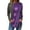 Dark Purple T6, variant on Long Sleeve Tops Women Fall Clothes Loose Floral Woman Shirts Casual Crew Neck Boho Trendy Ladies Blouses Winter Dressy Cute Plus Size Tunic Tops Light Purple L
