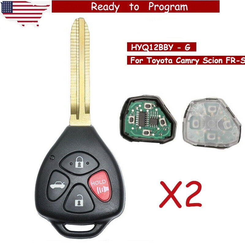Fits Key Fob Cover 2013 2014 2015 Scion FR-S Remote Case Rubber Skin HYQ12BBY 