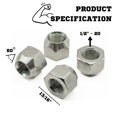 thumbnail image 2 of Tuercas para ruedas Mighty Fasteners de acero inoxidable 304 1/2-20, paquete de 10, 2 of 7