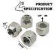 thumbnail image 2 of Tuercas para ruedas Mighty Fasteners de acero inoxidable 304 1/2-20, paquete de 10, 2 of 7