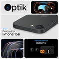 thumbnail image 2 of Protector de pantalla para lente de cámara Spigen Glastr Optik Pro iPhone 16e, 2 of 6