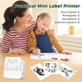thumbnail image 4 of Impresora portátil Geyrut, mini impresora térmica, impresora de etiquetas sin tinta, Bluetooth, de bolsillo, con 13 rollos de papel y múltiples plantillas., 4 of 5