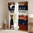 thumbnail image 3 of Homewish Abstract Geometric Striped Blackout Curtains Set of 2 (52x84 Each),Lake House Window Curtains,Country Farmhouse Lodge Curtains and Drapes For Kids,Breathable Home Decor, 3 of 6