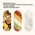 thumbnail image 3 of Dispensador de Arroz de 25,4 Libras Contenedor Grande de Almacenamiento de Arroz Con Barril Visible Cubo de Arroz Hermético A Prueba de Humedad Alimento Seco Harina de Grano de, 3 of 7