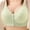 Green, variant on Womens Front Closure Bra Light Support Comfortable Wireless Bra for Lounge Push Up Full Coverage Breathable Bra, All-Day Wear, Underwear 42A