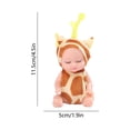 thumbnail image 3 of Mini Sleeping Baby Doll Toys, Soft Vinyl Doll Toys, Soothing Emotional Comfort Toys, Cute Cartoon Design Toys, Portable Desktop Decor Toys, Kids Pretend Play Small Gift Toys, 3 of 6