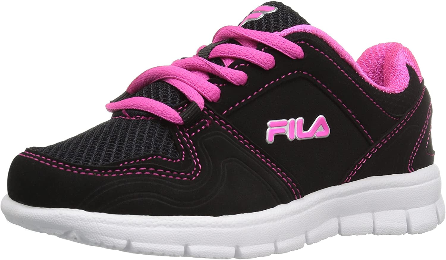 Fila Girls' Speed Runner Skate Shoe, Pink Glo/Safety Yellow/Metallic Silver | Walmart Canada