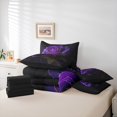 thumbnail image 6 of Castle Fairy Boys Girls Floral Purple Rose Twin Bedding Sets 7-Piece,Romantic Flowers Bedding Comforter Set Microfiber,Chic Flowers Blossoms Breathable Sheet Sets,Luxury Bedroom Decor,Reversible, 6 of 8