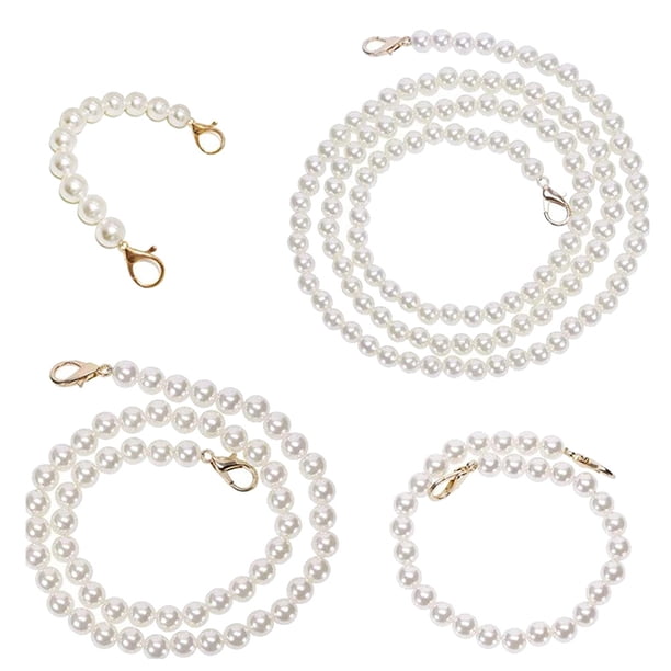 4pcs bolso de perla correa de cadena bolsa decorativa cadena de reemplazo de la cadena de bricolaje accesorio