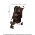 thumbnail image 3 of Gen7Pets Regal PLUS™ Pet Stroller, Dog Stroller - Cat Stroller, Black/Red, 3 of 5