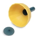 thumbnail image 1 of Embudo de conservas Flexible, tarros de comida, herramientas de llenado de colado, contador de casa, cocina, Picnics, verter, accesorios antisalpicaduras, amarillo y azul Inevent HA012303-01B, 1 of 7