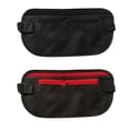 thumbnail image 1 of Riñonera invisible antirrobo para tarjeta de identificación, funda para soporte de teléfono (negro rojo), 1 of 6