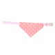 thumbnail image 4 of Pañuelo triangular para mascotas con diseño de estampado, bufanda ajustable con cuello triangular para perro con correa de cuero de PU para perro gato rosa S, 4 of 5