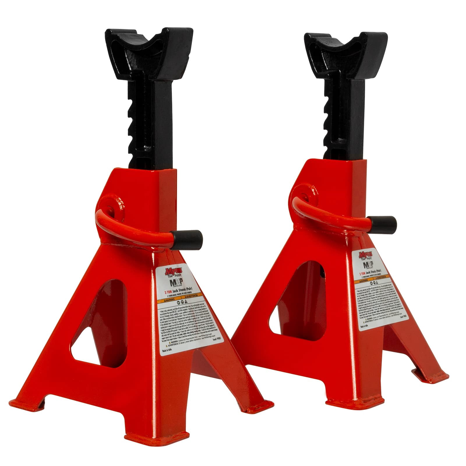 MYERS TIRE SUPPLY 3 Ton Jack Stands Pair, Adjustable & Self-Locking