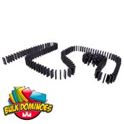 Bulk Dominoes - Black - 100pcs