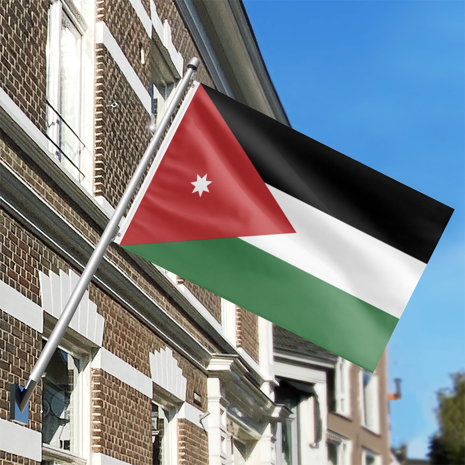Livetty Double Sided 3 layers Flags 4x6 Ft Jordan Flags Banner for Yard Decoration Garden Display For World Soccer Play