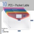 Clear Plastic Envelopes File Folders, 10 Pack, A4, Letter Size ...