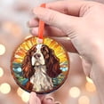 thumbnail image 4 of English Springer Spaniel: Ornament Style Wall or Window Hanging, 2025, Holiday Decoration, Seasonal Keepsake Gift, Unique Collectible, Window Hanging, 2025, Festive Home Accent,, 4 of 5