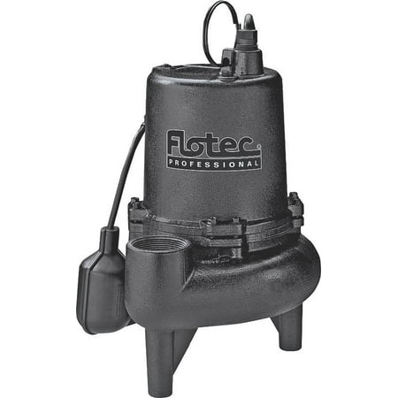 pump sewage flotec hp iron cast professional series