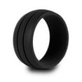 thumbnail image 2 of 3-Pack Silicone Wedding Rings – Unisex Rubber Bands for Active Lifestyles & Sports TIKA, 2 of 3