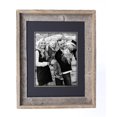 thumbnail image 6 of Rustic Barnwood Picture Frames – Reclaimed Wood Photo Frames – Wood Frame with Mat for Wall & Tabletop Display – Made in USA, Weathered Gray, 11x14 matted to display a 8x10, Black Mat, 6 of 8